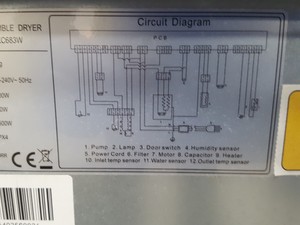 Thumbnail image of Statesman Sense-8 ZXC683W Commercial Condenser Tumble Dryer 