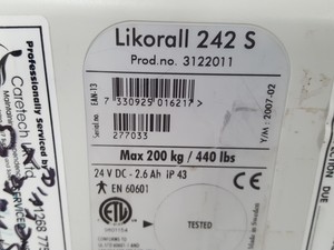 Thumbnail image of Likorall 242 S R2R Overhead 200kg Patient Lift Winch Disabled Hoist Care