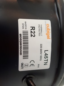 Thumbnail image of Compressor Cubigel R22 L45TN Thermally Protected 