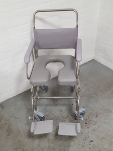 Thumbnail image of Chiltern Invadex TRANSAQUA Shower Chair Commode 200kg Disabled Hospital Patient