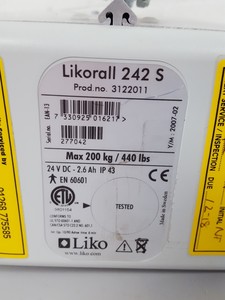 Thumbnail image of Likorall 242 S R2R Overhead 200kg Patient Lift Winch Healthcare Disabled Hoist 