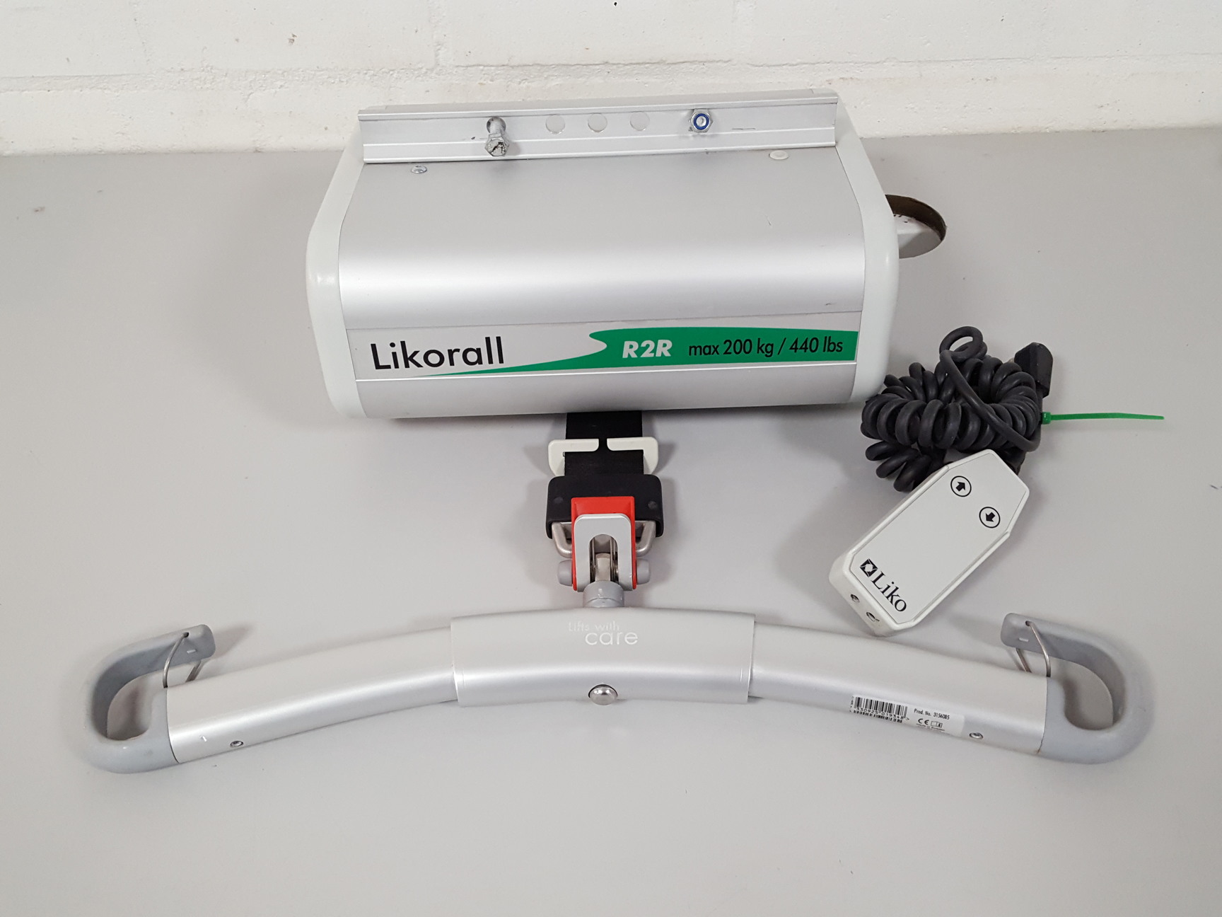 Image of Likorall 242 S R2R Overhead 200kg Patient Lift Disabled Hoist Winch Healthcare