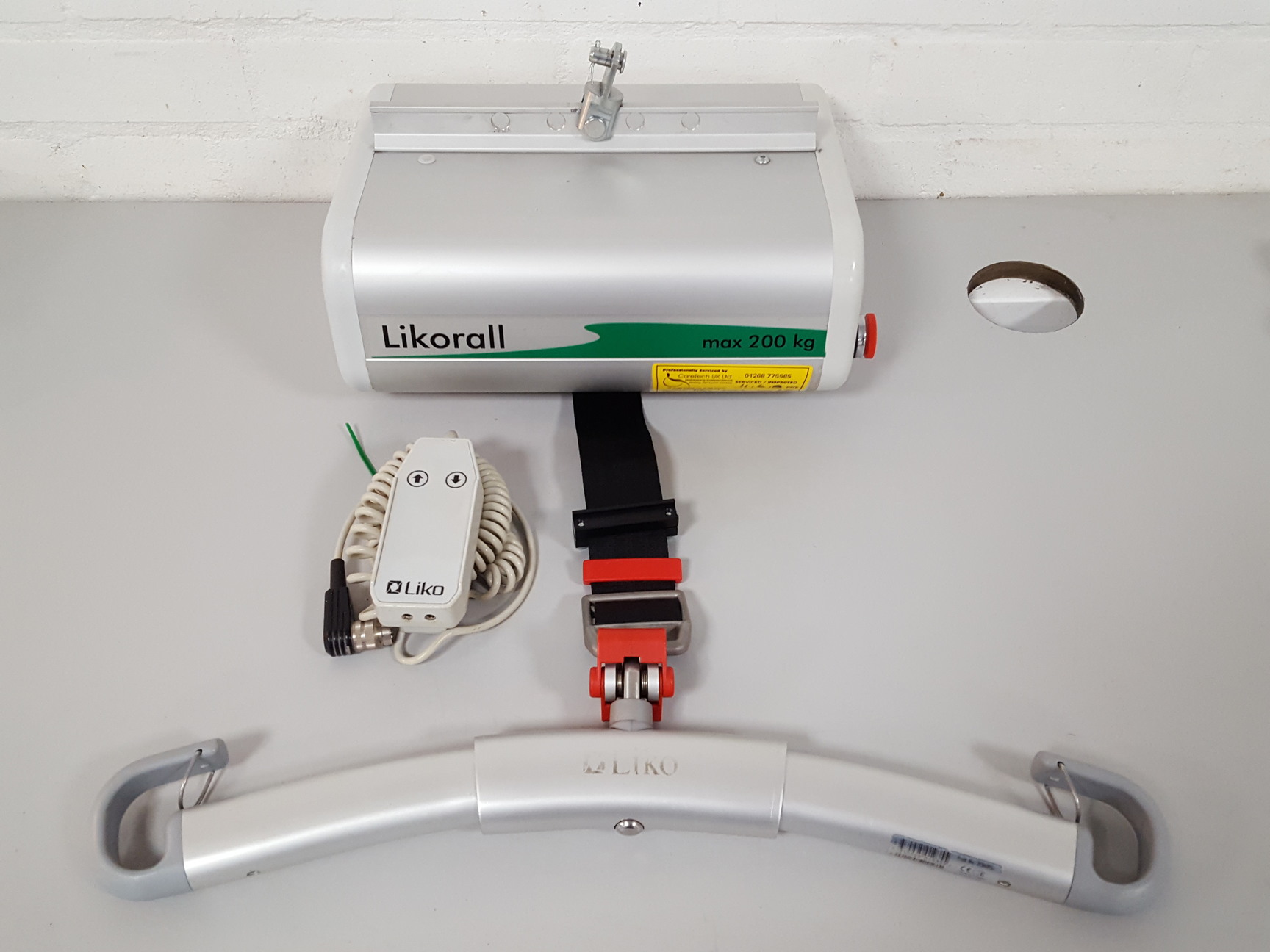 Image of Likorall 242 S R2R Overhead 200kg Disabled Lift Patient Winch Healthcare