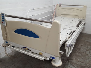 Thumbnail image of Huntleigh Contura Model 560AA2A Electric Profiling Hospital Care Bed Medical