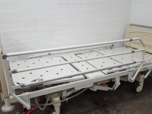 Thumbnail image of Huntleigh Contura Model 560AA2A Electric Profiling Hospital Care Bed Medical