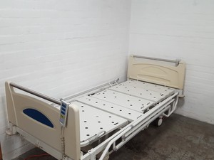 Thumbnail image of Huntleigh Contura Model 560AA2A Electric Profiling Hospital Care Bed Medical