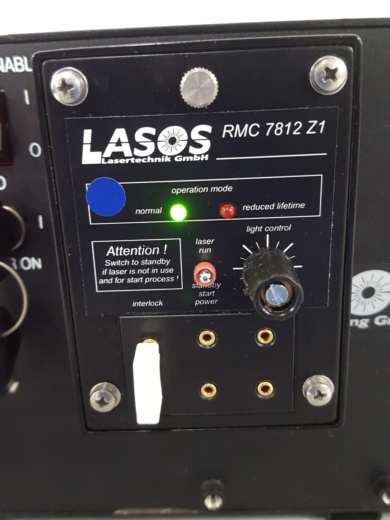 Lasos LGN-7812 RMC 7812-Z1 Laser Power Supply Lab