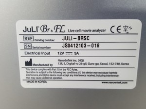 Thumbnail image of Nano Entek Juli Br & FL Live Cell Movie Film Analyzer Lab + Dongle Spares Repair