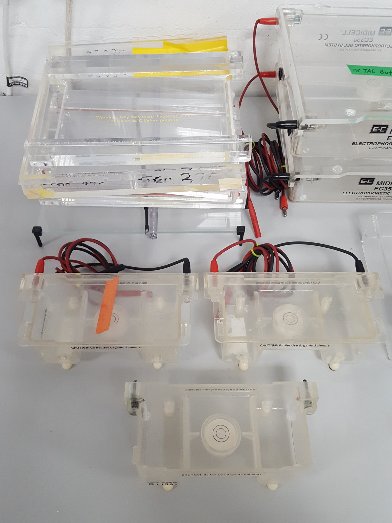 Image of 14 x Gel Electrophoresis Apparatus Bio-Rad Midicell EC350, Sub-Cell Model 192,
