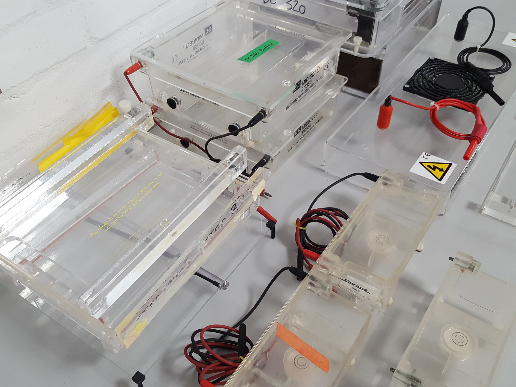 Image of 14 x Gel Electrophoresis Apparatus Bio-Rad Midicell EC350, Sub-Cell Model 192,