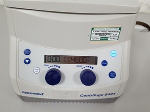 Thumbnail image of Eppendorf 5424 Benchtop Microcentrifuge Lab Centrifuge + 24 Tube Rotor