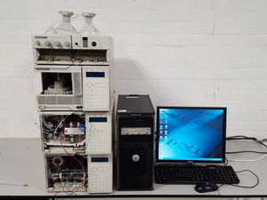 Thumbnail image of Agilent / HP 1050 LC-UV HPLC System + PC & Software + Spare Deuterium Lamp Lab