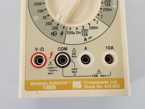 Thumbnail image of Beckman Industrial T100B Digital Multimeter Electronics Test Lab