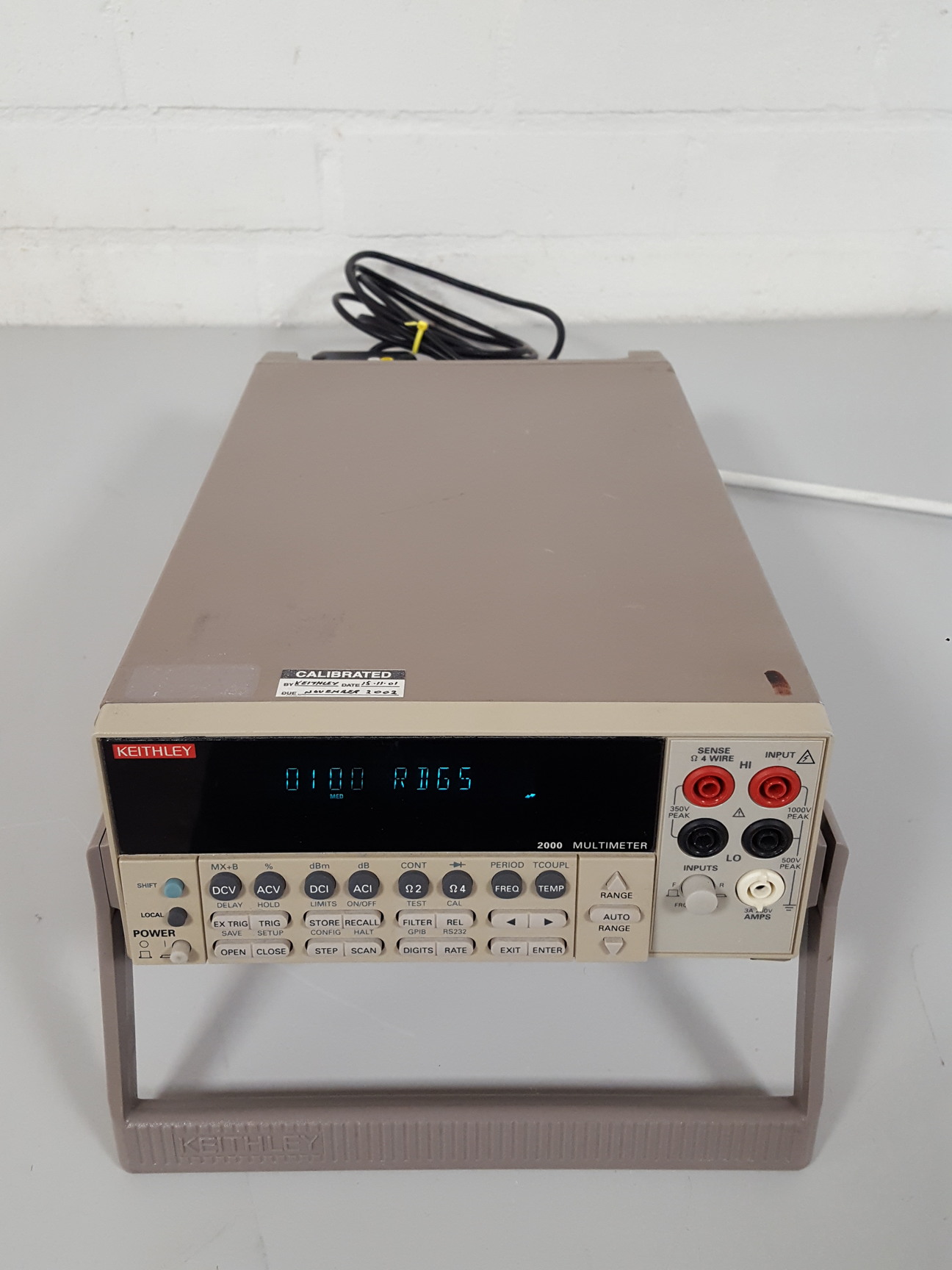 Keithley 2000 Digital Multimeter Lab