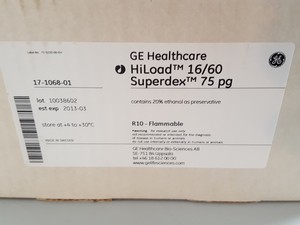 Thumbnail image of GE HealthCare HiLoad 16/60 Superdex 75 Prep Grade HPLC Column 17-1068-01 Lab
