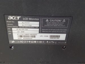 Thumbnail image of AsusTek Desktop PC With Acer AL1717F LCD Monitor With Accessories IT