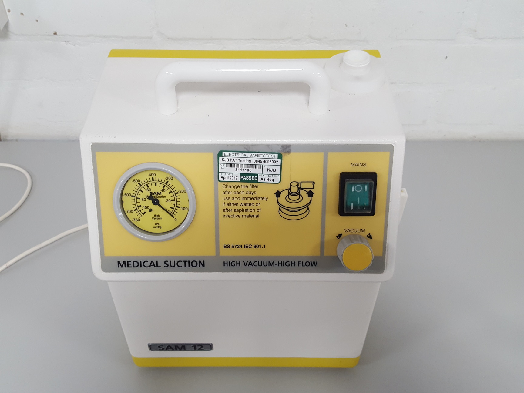 Image of MGE SAM12 High Flow Medical Suction Lab
