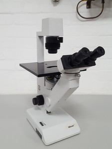 Thumbnail image of Will Wetzlar Wilovert Inverted Microscope With 3 x Objectives Lab