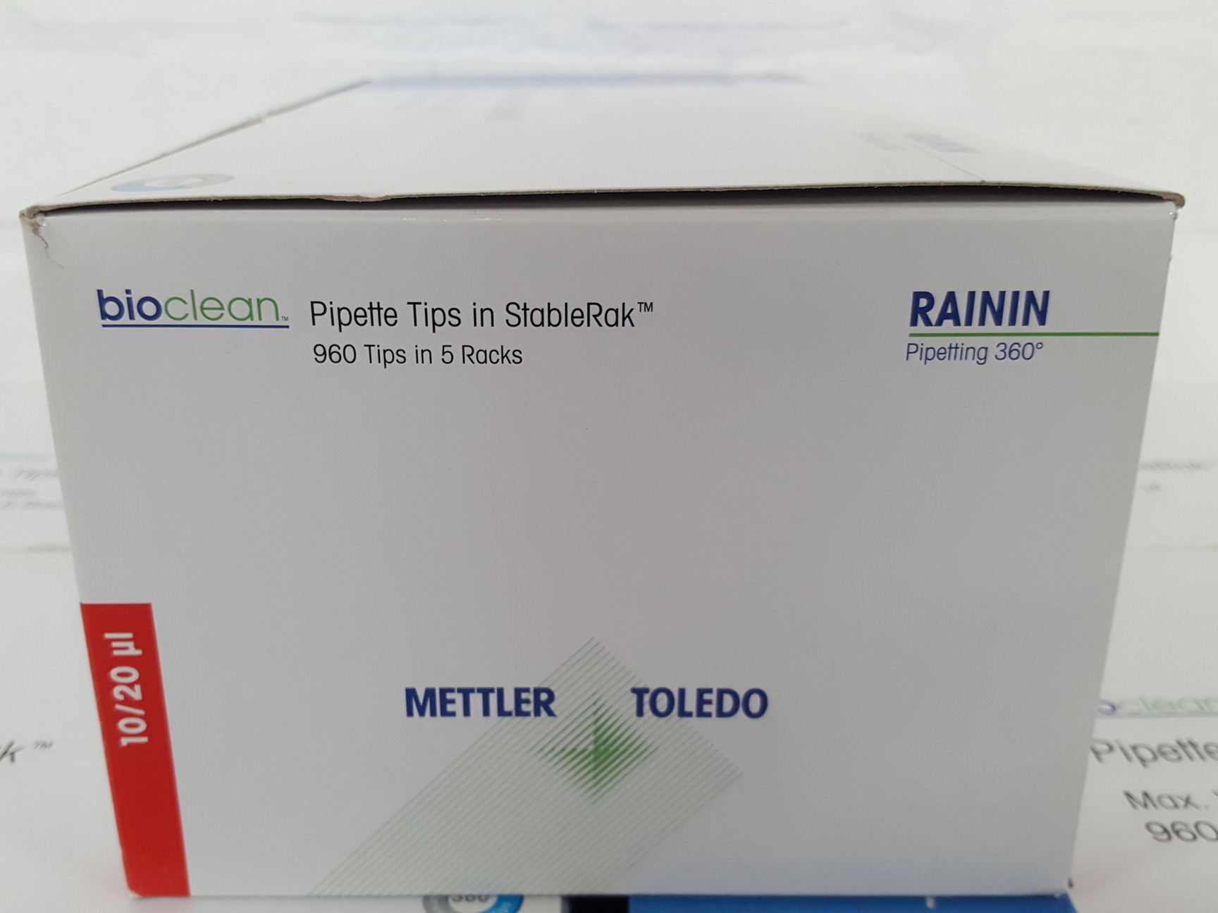 Image of 5x Racks of Mettler Toledo 20ul Pre-Sterilized Filter Tips Lab 17005860, SR-L10F