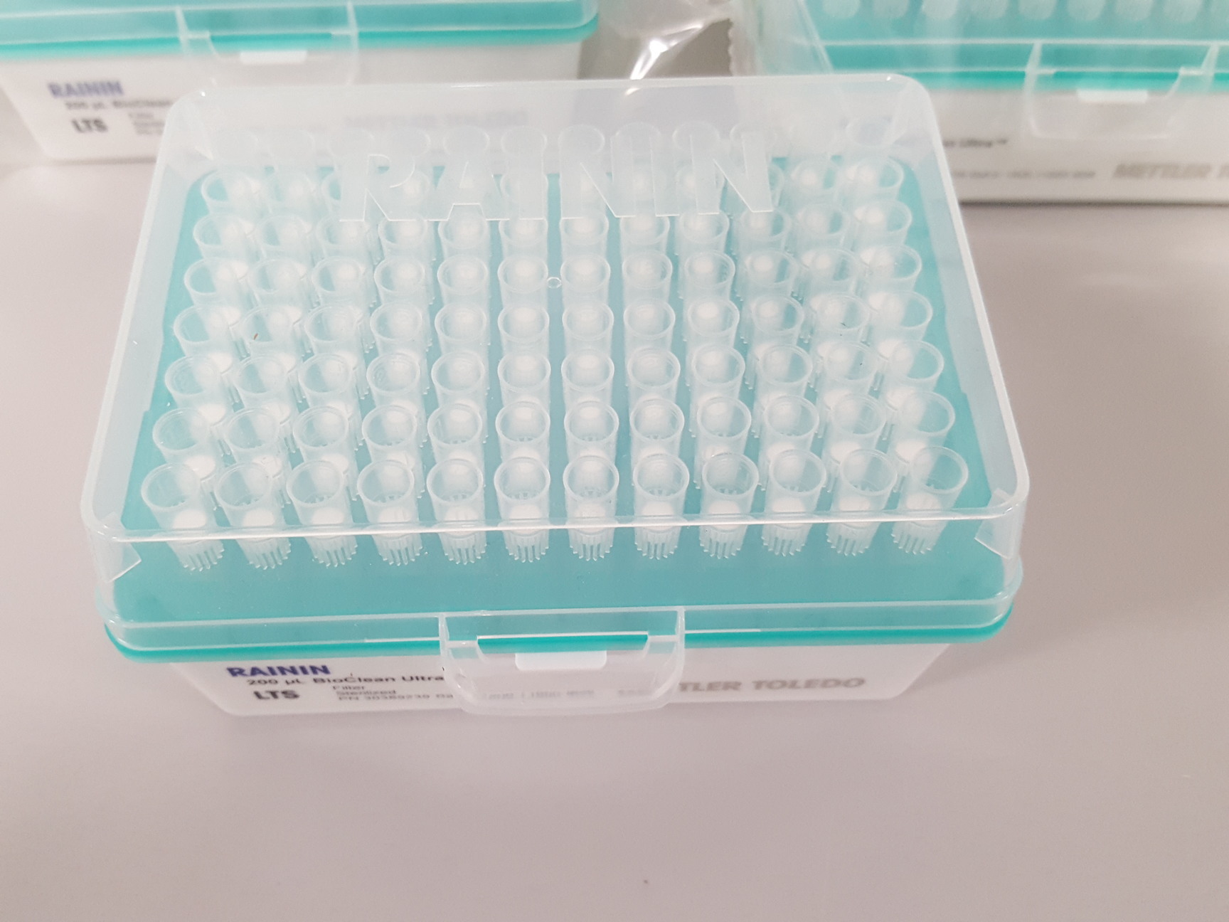 14x Mettler Toledo Rainin 200ul BioClean Ultra Pipette Tips Lab 30389239