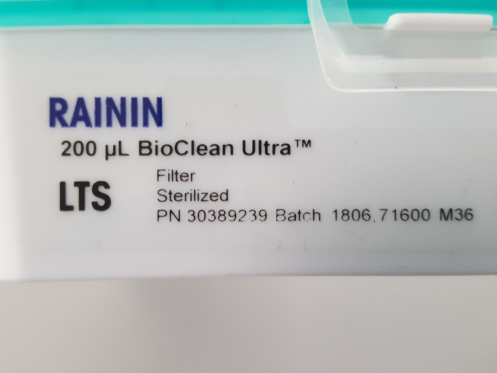 14x Mettler Toledo Rainin 200ul BioClean Ultra Pipette Tips Lab 30389239
