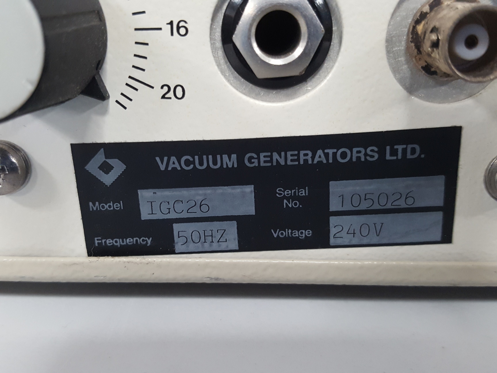 Image of V.G Electronics IGC 26 Ion Gauge Vacuum Controller Lab - Spares Repairs