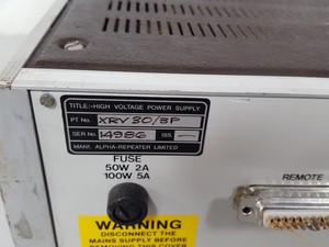 Thumbnail image of Alpha Repeater XRV 30/3P High Voltage Power Supply Lab Electrical