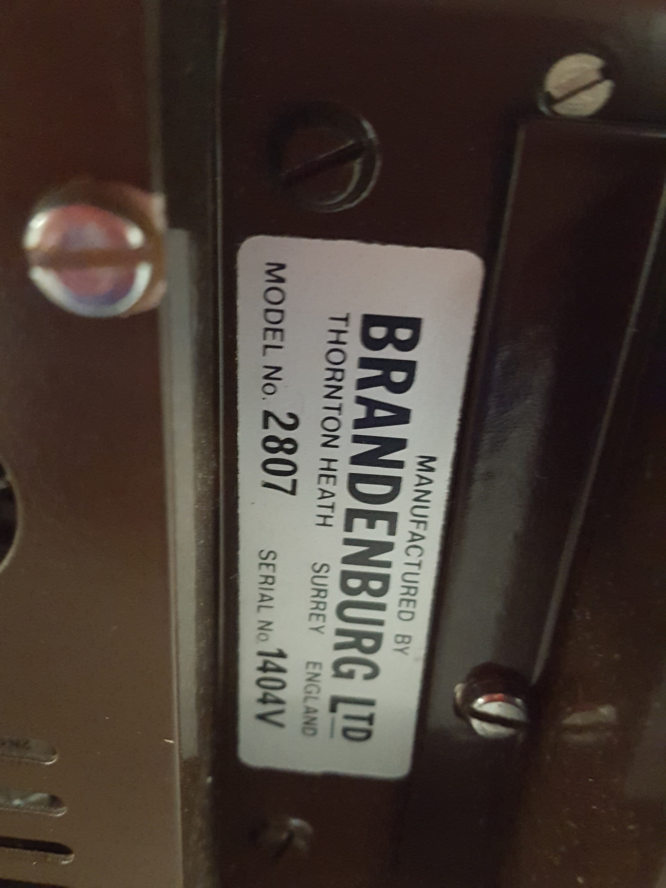 Image of Brandenburg 2807 Alpha Series II High Voltage Power Supply