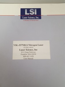 Thumbnail image of 2x Laser Science VSL-337ND-S Nitrogen Laser User & Service Manual Books Lab