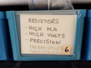 Thumbnail image of RS Components Storage Rack + Resistors, Capacitors, Potentiometers, Fuses, Lab