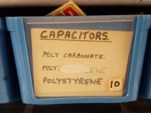 Thumbnail image of RS Components Storage Rack + Resistors, Capacitors, Potentiometers, Fuses, Lab