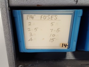 Thumbnail image of RS Components Storage Rack + Resistors, Capacitors, Potentiometers, Fuses, Lab