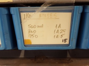 Thumbnail image of RS Components Storage Rack + Resistors, Capacitors, Potentiometers, Fuses, Lab