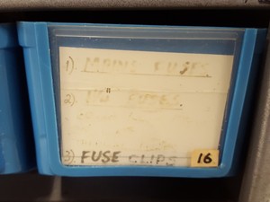 Thumbnail image of RS Components Storage Rack + Resistors, Capacitors, Potentiometers, Fuses, Lab