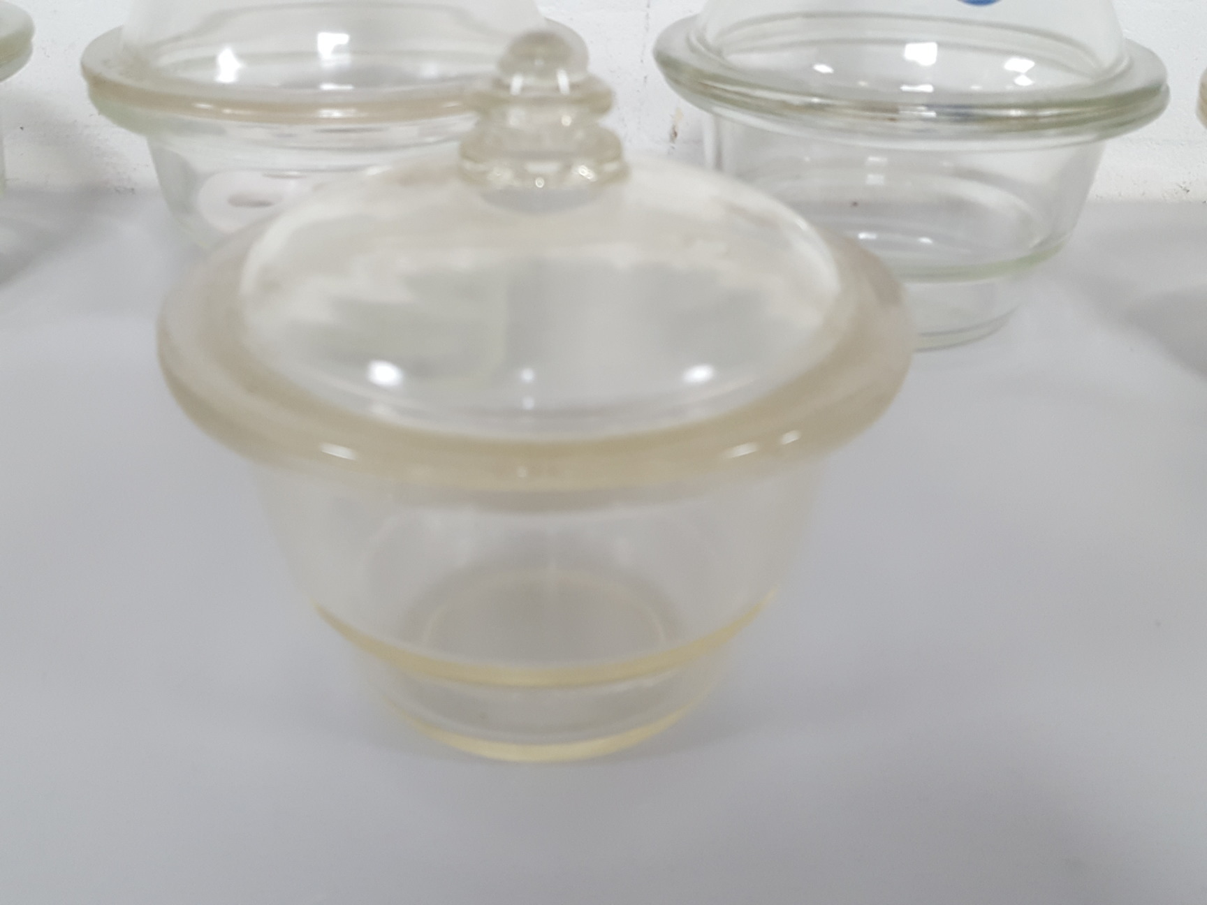 Image of 5 x Multi-Branded Mixed Glass Desiccators Dry Seal Jencons Lab