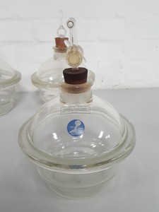 Thumbnail image of 5 x Multi-Branded Mixed Glass Desiccators Dry Seal Jencons Lab