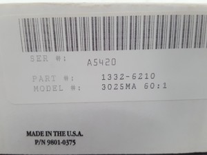 Thumbnail image of Galileo Model# 3025MA 60:1, 1332-6210, Advanced Performance Detector Mass Spec