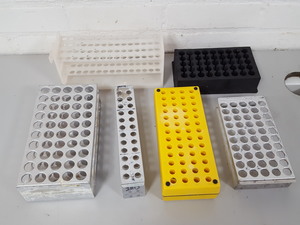 Thumbnail image of 6 x Misc Test Tube Holders Rack Aluminium Lab 