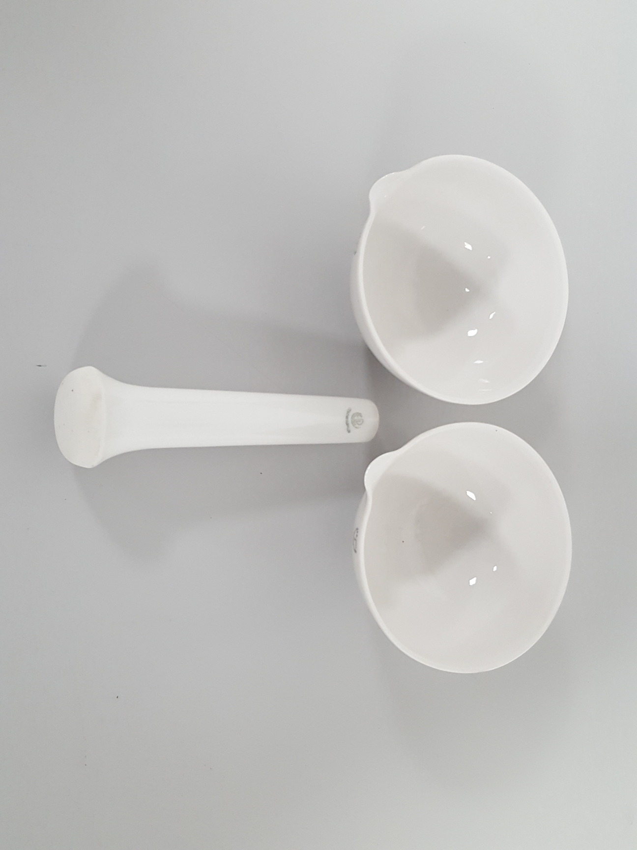 Image of Haldenwanger 2 x Mortars 130mm With a Pestle 130mm Lab 