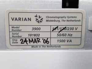 Thumbnail image of Varian 3900 Gas Chromatograph + Saturn 2100 GC/MS + CP-8400 AS & DS102 Pump Lab
