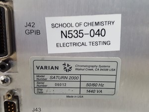 Thumbnail image of Varian 3900 Gas Chromatograph + Saturn 2100 GC/MS + CP-8400 AS & DS102 Pump Lab