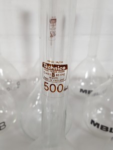 Thumbnail image of 108 x Volumetric Flasks Lab Glassware Glass + Stoppers