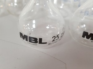 Thumbnail image of 108 x Volumetric Flasks Lab Glassware Glass + Stoppers