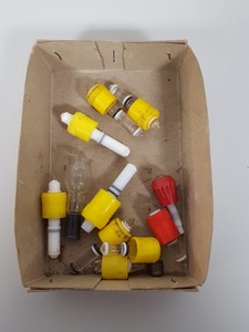 Thumbnail image of Large Lab Jointed Glassware Job Lot Centrifuge Tubes, Boiling Flasks