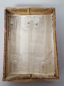 Thumbnail image of Large Lab Jointed Glassware Job Lot Centrifuge Tubes, Boiling Flasks