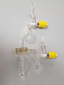 Thumbnail image of Large Lab Jointed Glassware Job Lot Centrifuge Tubes, Boiling Flasks