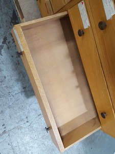 Thumbnail image of 28 Drawers Solid Oak Wooden Cabinet Jointed Drawers
