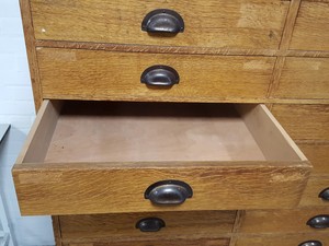 Thumbnail image of Restalls 24 Drawer Solid Wood Cabinet Oak