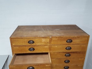 Thumbnail image of Restalls 24 Drawer Solid Wood Cabinet Oak