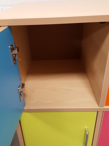 Thumbnail image of 12 Door Wooden Cabinet Multi Colour School Pigeon Box Lockers
